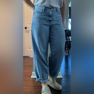 Banana Republic Barrel Jean - 30 Short, Light Wash